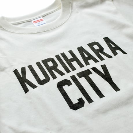 KURIHARA CITY 5.6oz ハイクオリティーTシャツ（バニラホワイト）
