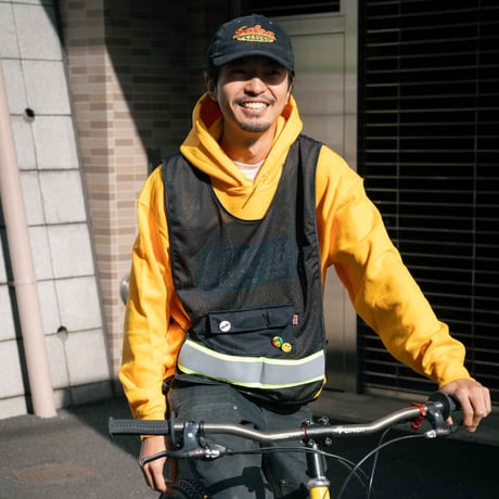 BLUE LUG｜kangaroo safety vest (black)
