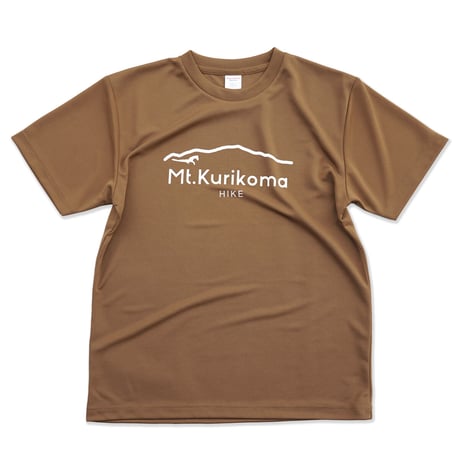 Mt.Kurikoma "HIKE" 4.1oz ドライTシャツ（コヨーテ）栗駒山 Tシャツ