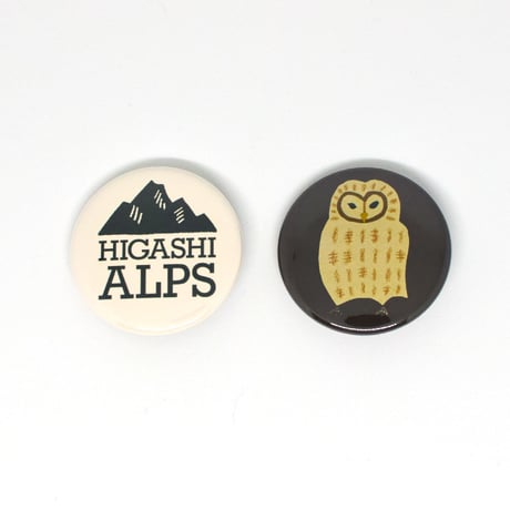 HIGASHI ALPS（ヒガシアルプス）バッヂ