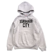 KURIHARA CITY 10.0オンス裏起毛プルオーバー パーカ（アッシュ）