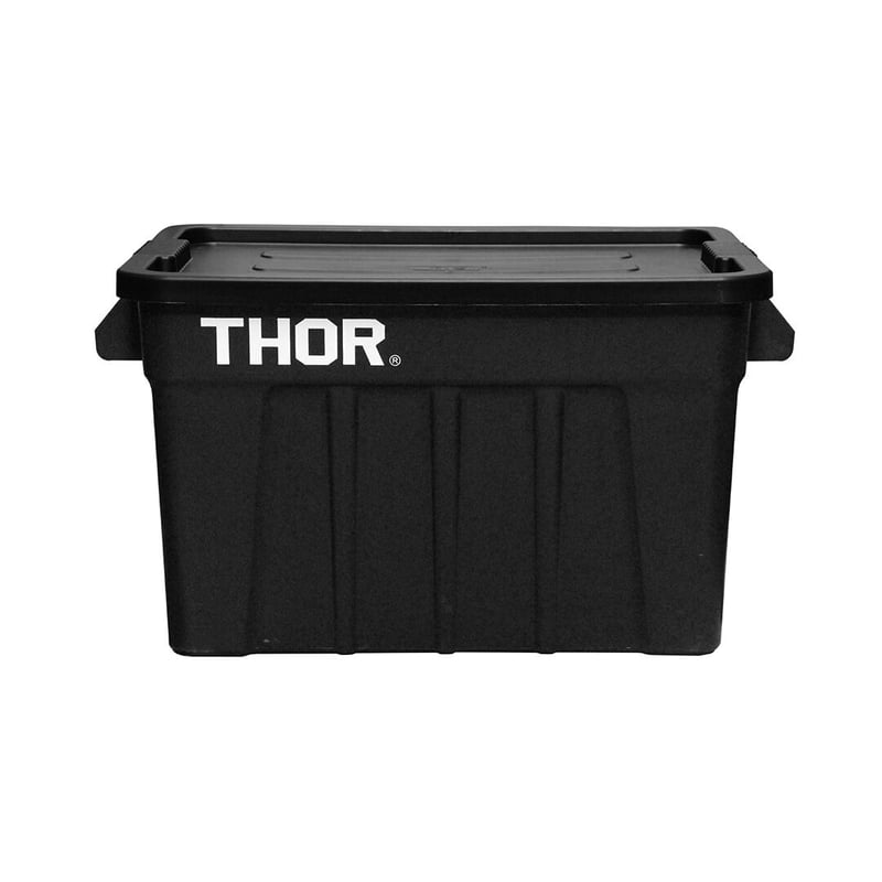 THOR Large Totes With Lid 75L Black 収納ボックス | ou