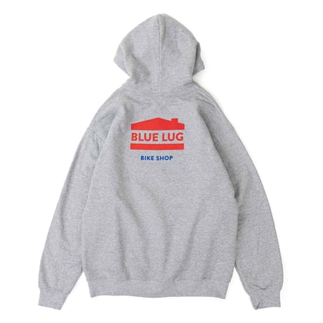 BLUE LUG｜house logo hoodie (grey)