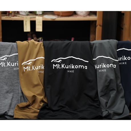 Mt.Kurikoma "HIKE" 4.1oz ドライTシャツ（ヘザーチャコール）栗駒山 Tシャツ
