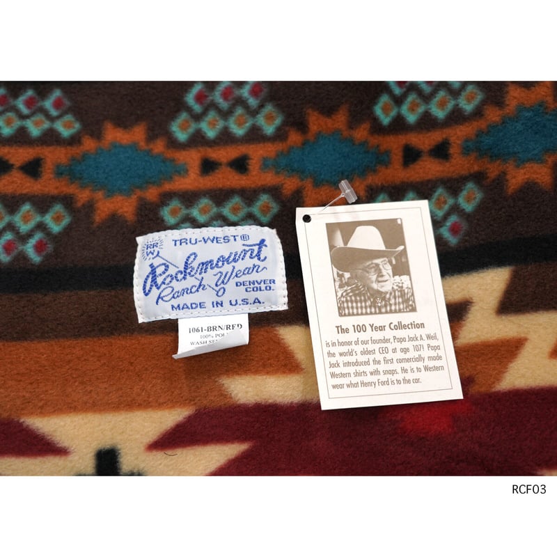 Rockmount fleece blanket ロックマウント フリースブランケット