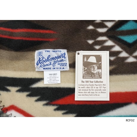 Rockmount fleece blanket ロックマウント フリースブランケット