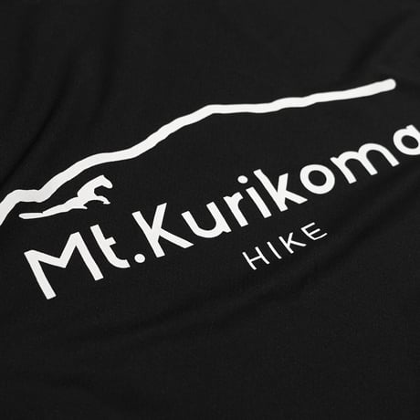 Mt.Kurikoma "HIKE" 4.1oz ドライTシャツ（ブラック）栗駒山 Tシャツ