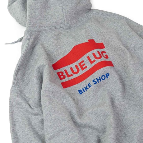 BLUE LUG｜house logo hoodie (grey)