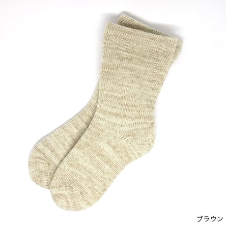 ハミングバード 裏シルク2重編みソックス レディース
