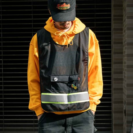 BLUE LUG｜kangaroo safety vest (black)