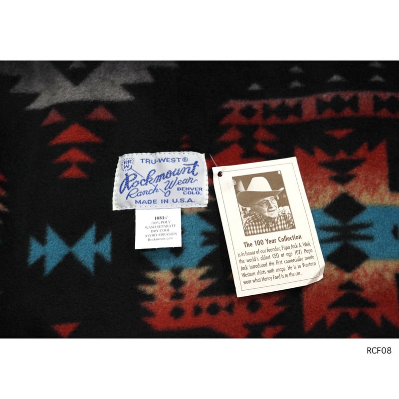 ロックマウントROCK MOUNT フリースブランケット MADE IN USA Rockmount fleece blanket ロックマウント フリースブランケット