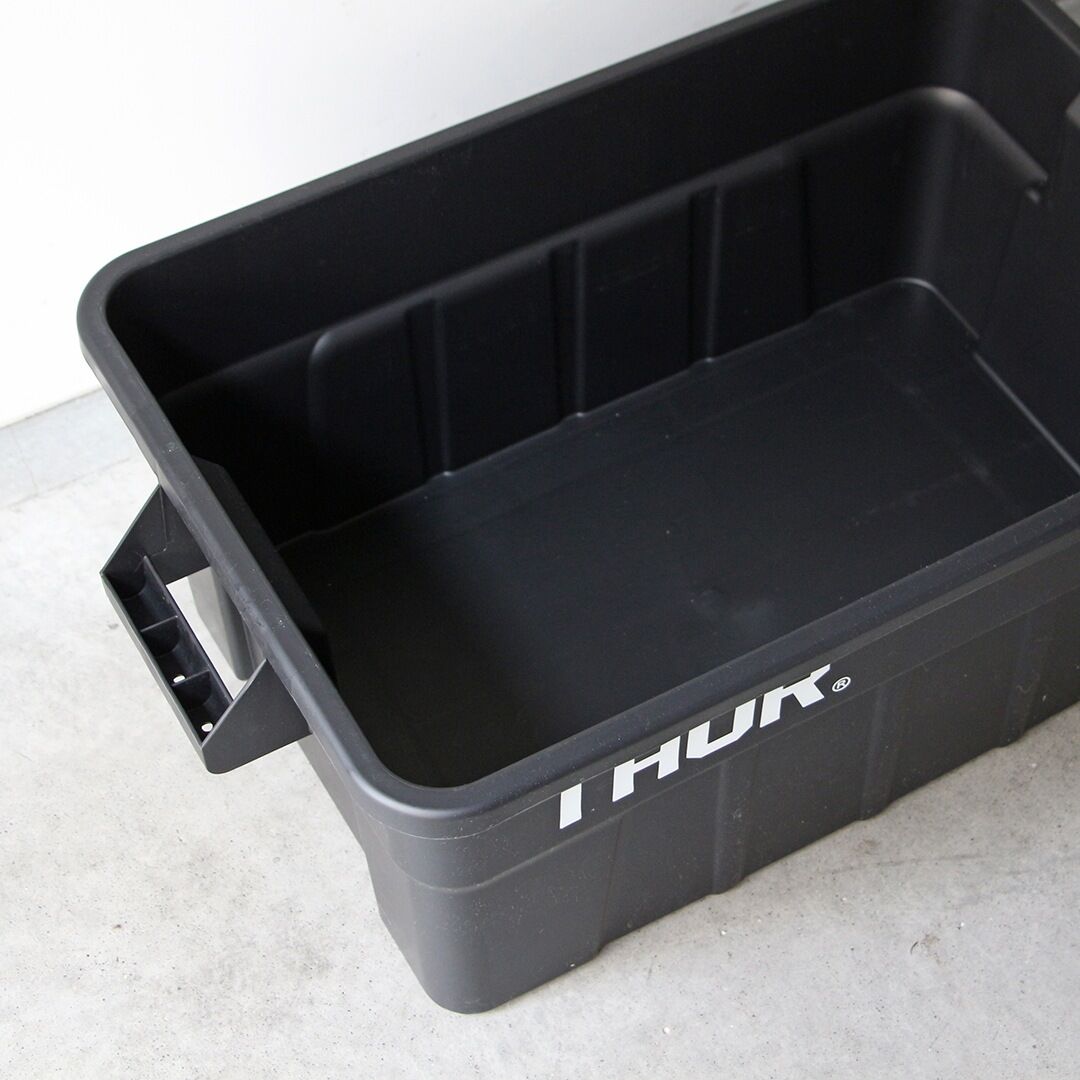 THOR Large Totes With Lid 75L Black 収納ボックス | ou