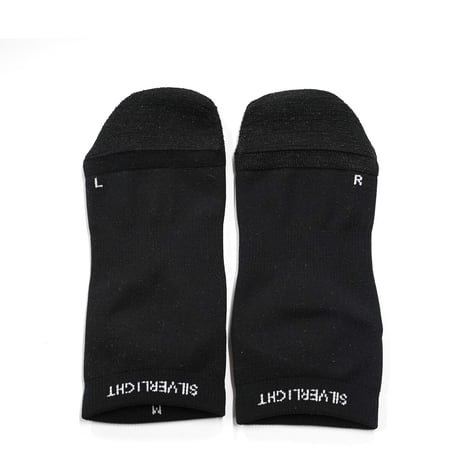 SILVERLIGHT HIKING SOCKS アンクルソックス 抗菌防臭生涯保証（ブラック）