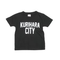 KURIHARA CITY 5.6oz ハイクオリティー キッズTシャツ（スミ）