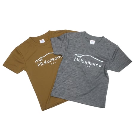 Mt.Kurikoma "1626" 4.1oz キッズドライTシャツ（ヘザーチャコール）栗駒山 Tシャツ