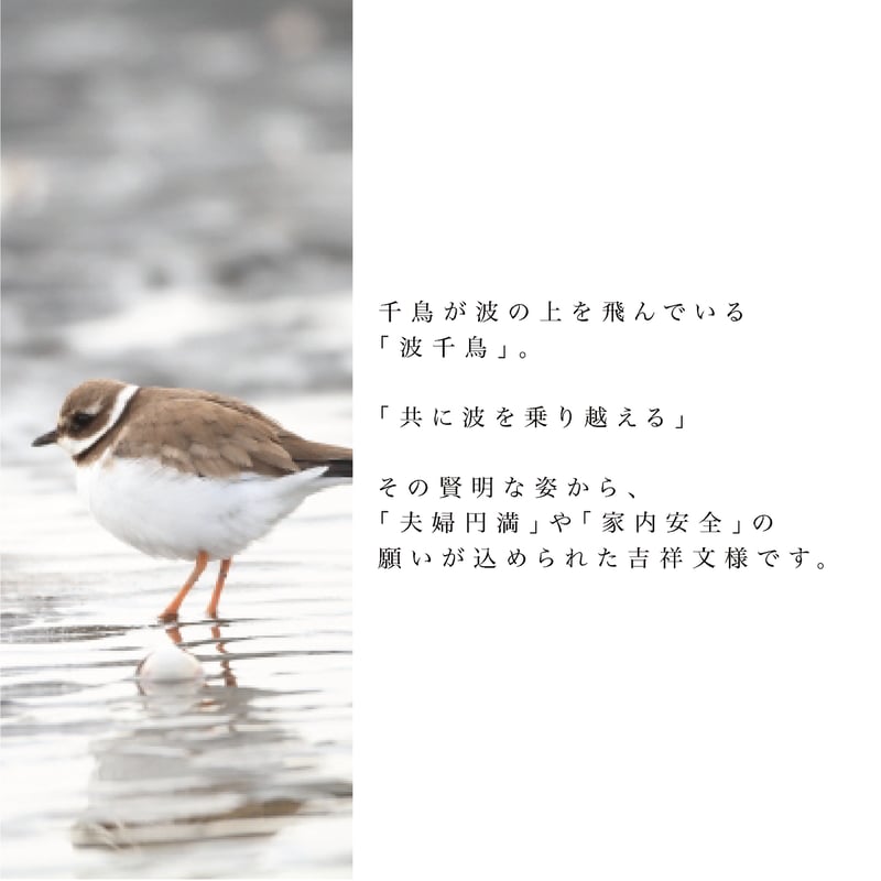 波千鳥 / 青海波と千鳥 | 福猫堂