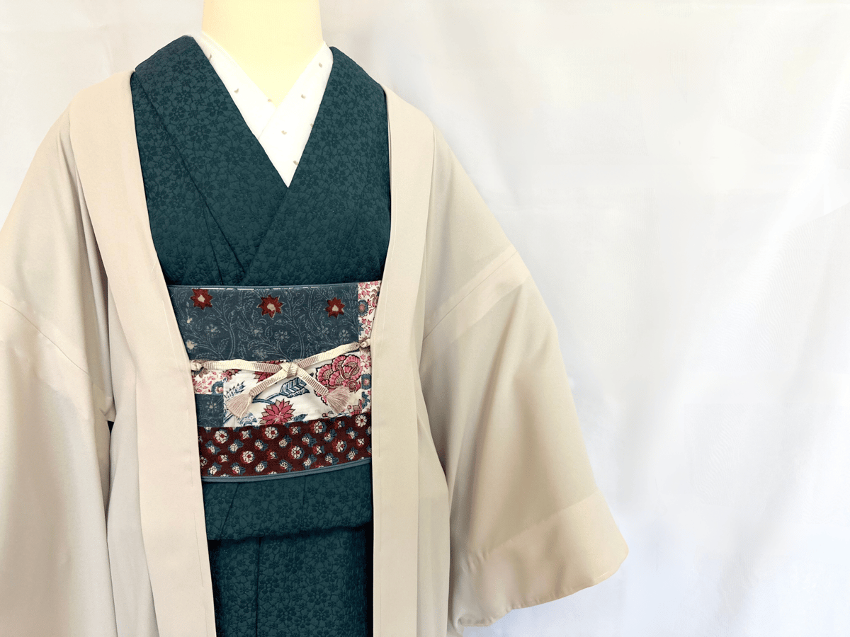 eco-nico洗える長羽織＜アイボリー＞ | KIMONO SMILE