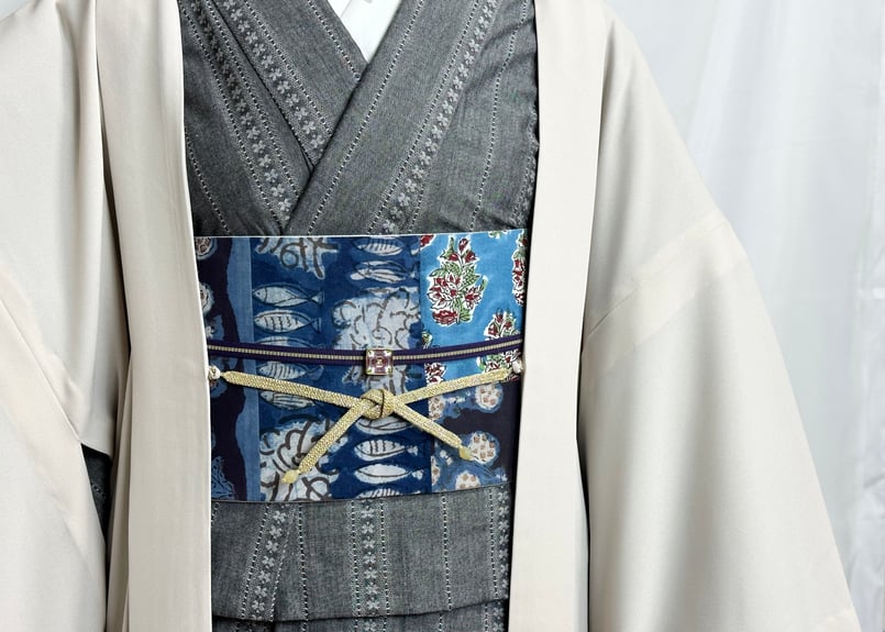 eco-nico洗える長羽織＜アイボリー＞ | KIMONO SMILE