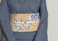 浴衣きもの＜高島ちぢみ ブルー＞　＊お仕立て代込