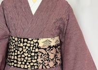 浴衣きもの＜高島ちぢみ 桜花＞　＊お仕立て代込