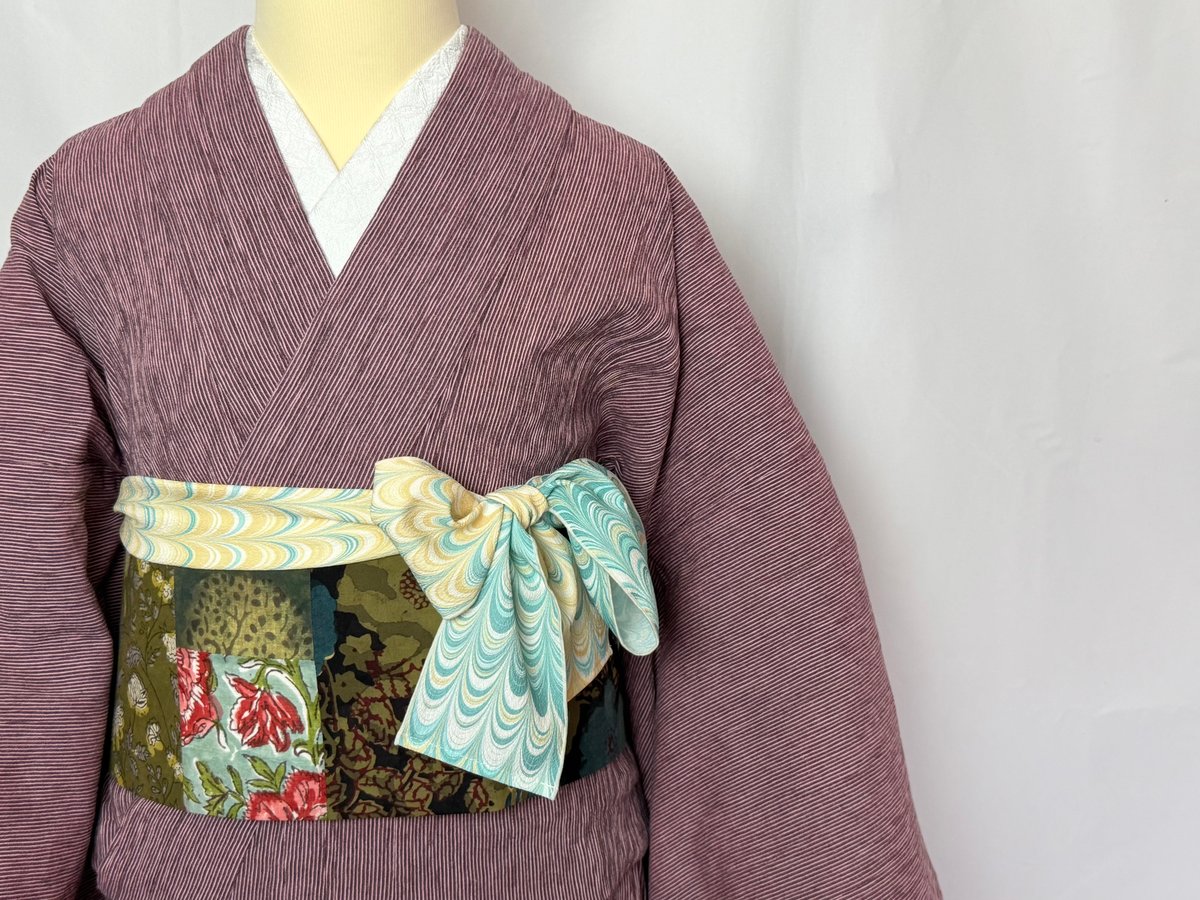 浴衣きもの＜高島ちぢみ 桜花＞ ＊お仕立て代込 | KIMONO SMILE