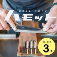 ハモット/研ぎ3本　研ぎ基本パック（全長32センチ以下）