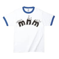 MNMR "music" ringer T-shirts -BLUE