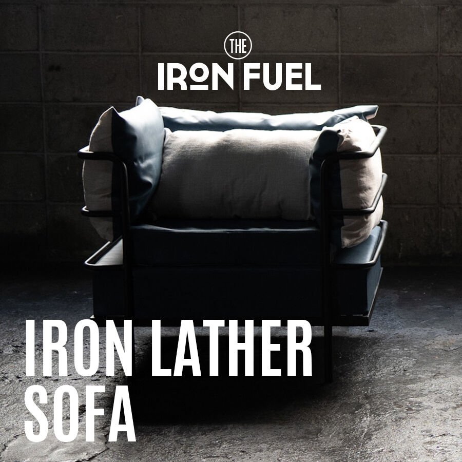 1人掛け用】アイアンレザーソファ｜IRON LATHER SOFA | THE IRON FUEL