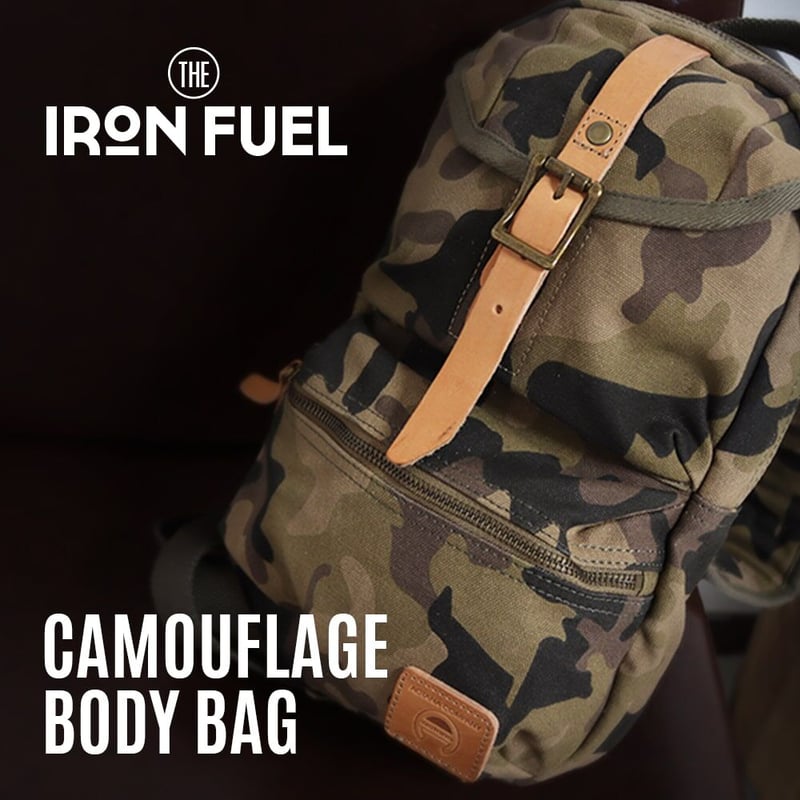 迷彩ボディバッグ｜CAMOUFLAGE BODY BAG | THE IRON FUEL
