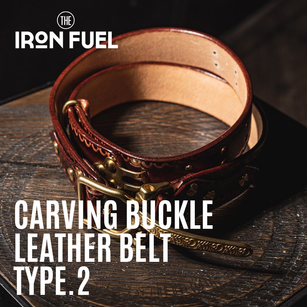 カービングバックルレザーベルト タイプ2|CARVING BUCKLE カービングバックルレザーベルト タイプ2|CARVING BUCKLE
