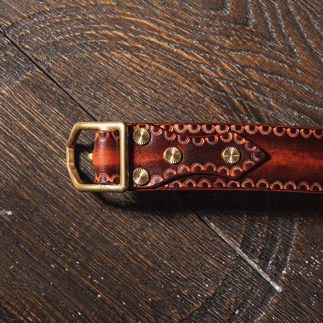 カービングバックルレザーベルト タイプ2|CARVING BUCKLE カービングバックルレザーベルト タイプ2|CARVING BUCKLE