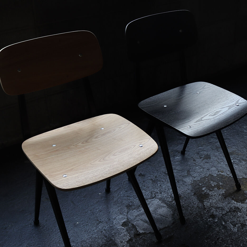 アイアン ウッドチェア タイプ2｜IRON WOOD CHAIR TYPE.2｜木 鉄 革 ヴ