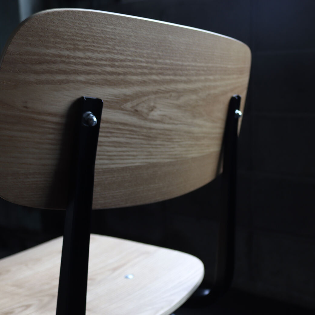木×鉄椅子 アイアン×ウッドチェア ビンテージ アイアン ウッドチェア タイプ2｜IRON WOOD CHAIR TYPE.2｜木 鉄 革 ヴ