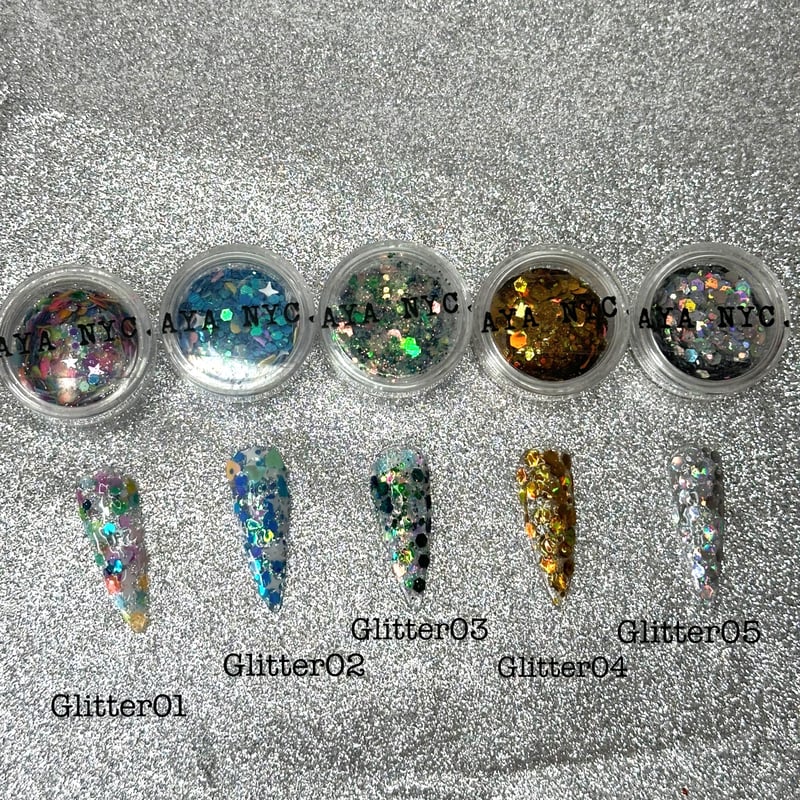 【値下げ⠀】 ラメ グリッター 19袋 glow グラスグリッター shattered glass glitter - メルカリ