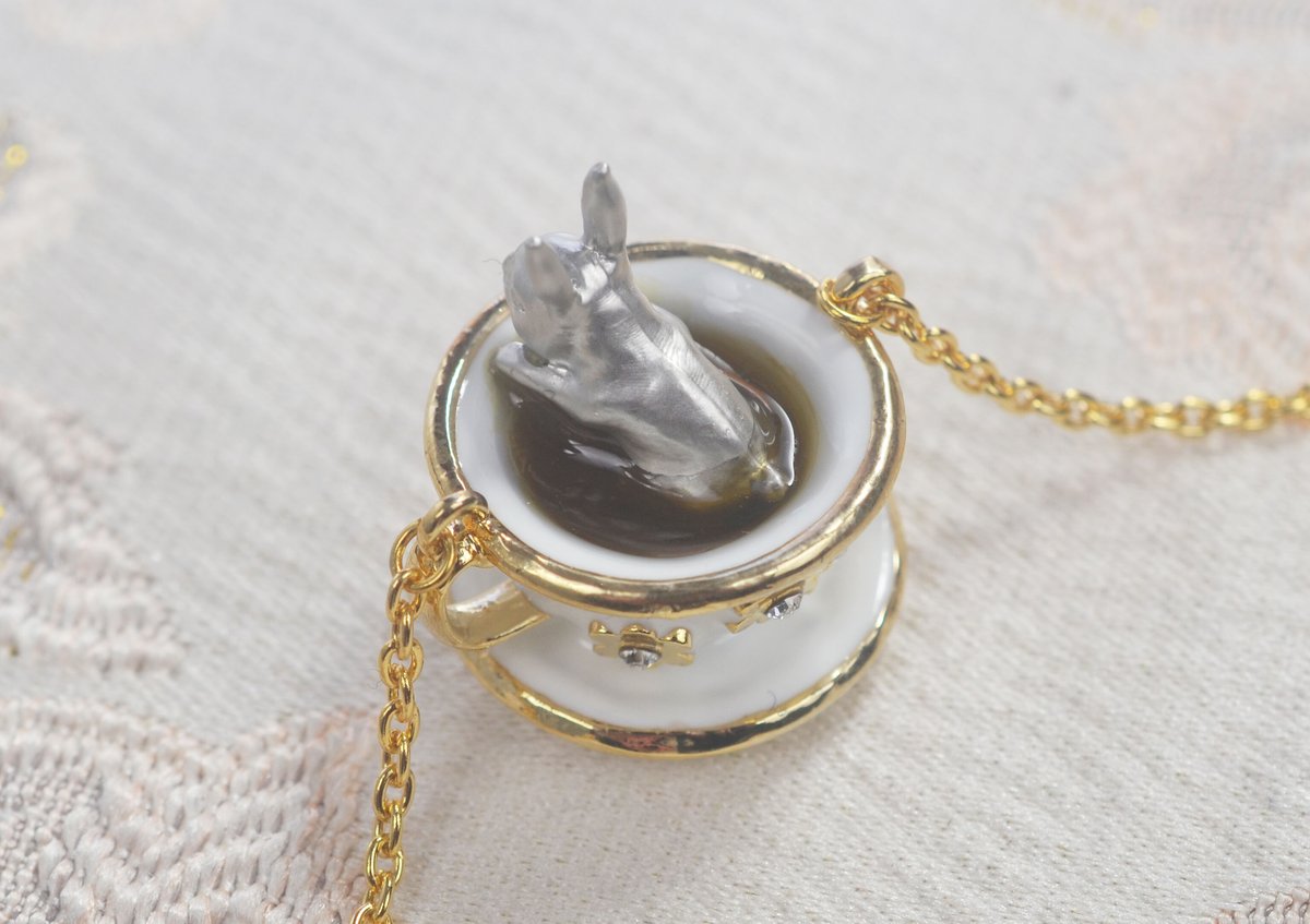ティーカップうさぎネックレス | ichiya's jewelry shop