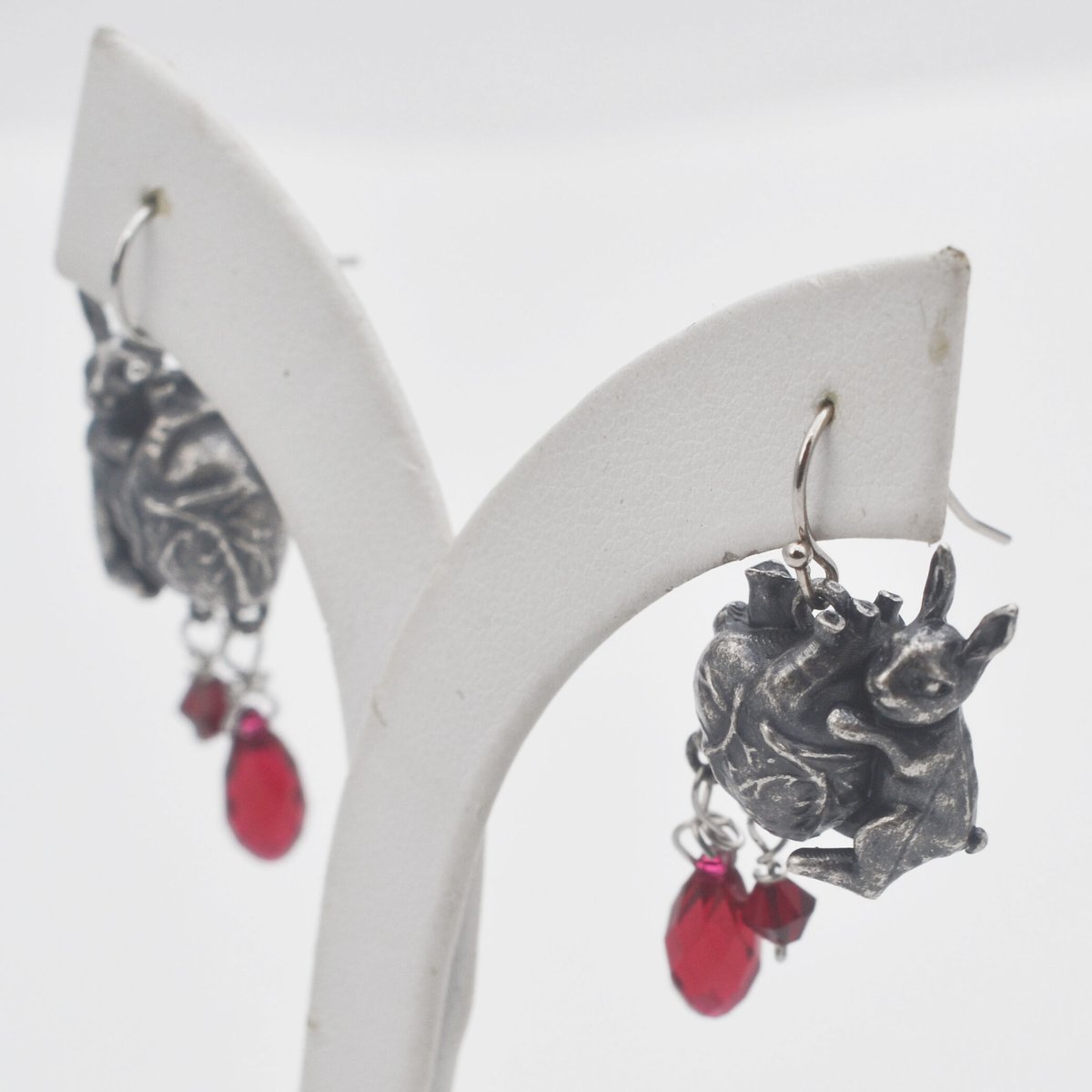 心臓とうさぎのピアス | ichiya's jewelry shop