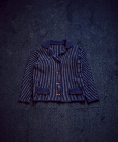 mn.Refaire - rule-stripe cardigan