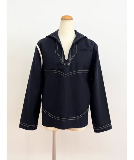 mn.Refaire - military sailor’s jacket (MIDNIGHT)
