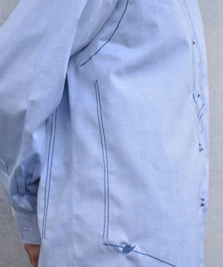 mn.Refaire -  blue shirt