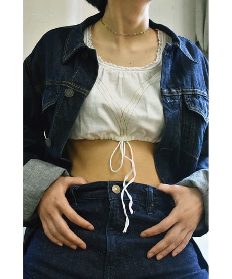 mn.Refaire - cropped blouse