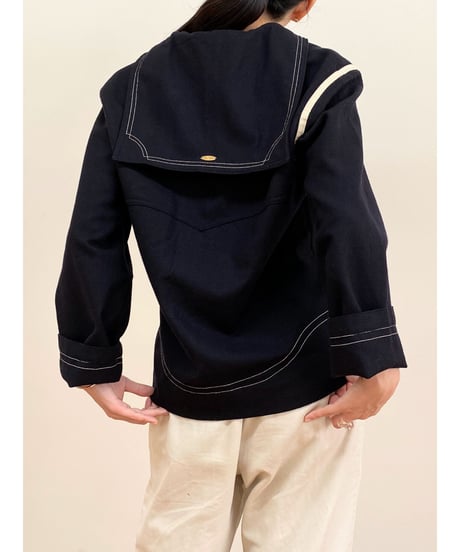 mn.Refaire - military sailor’s jacket (MIDNIGHT)