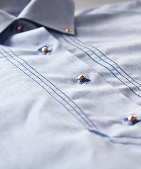 mn.Refaire -  blue shirt