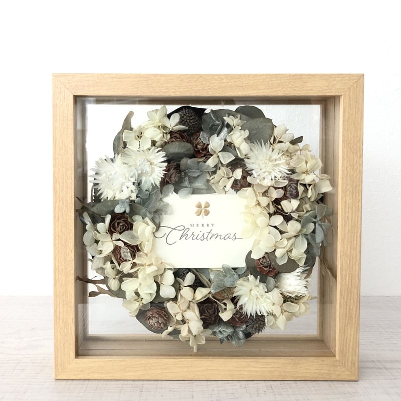 Xmasリースフレーム‧✧̣̥̇‧ クリスマス リース 丸フレーム：イラスト無料