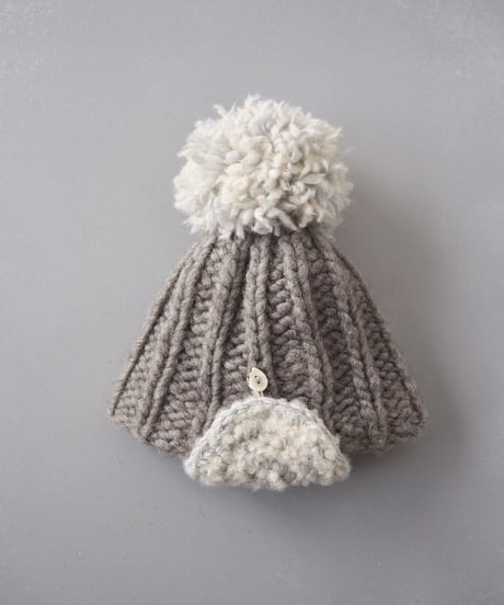 ニット帽 ギフトセット Plump pompom