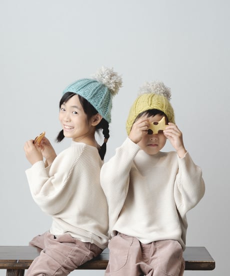 ニット帽 ギフトセット Plump pompom