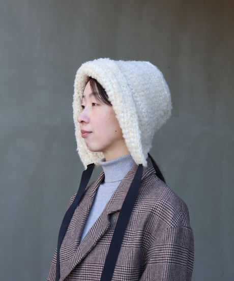 Bonnet ワイド（color オフホワイト）/ 選べるリボン