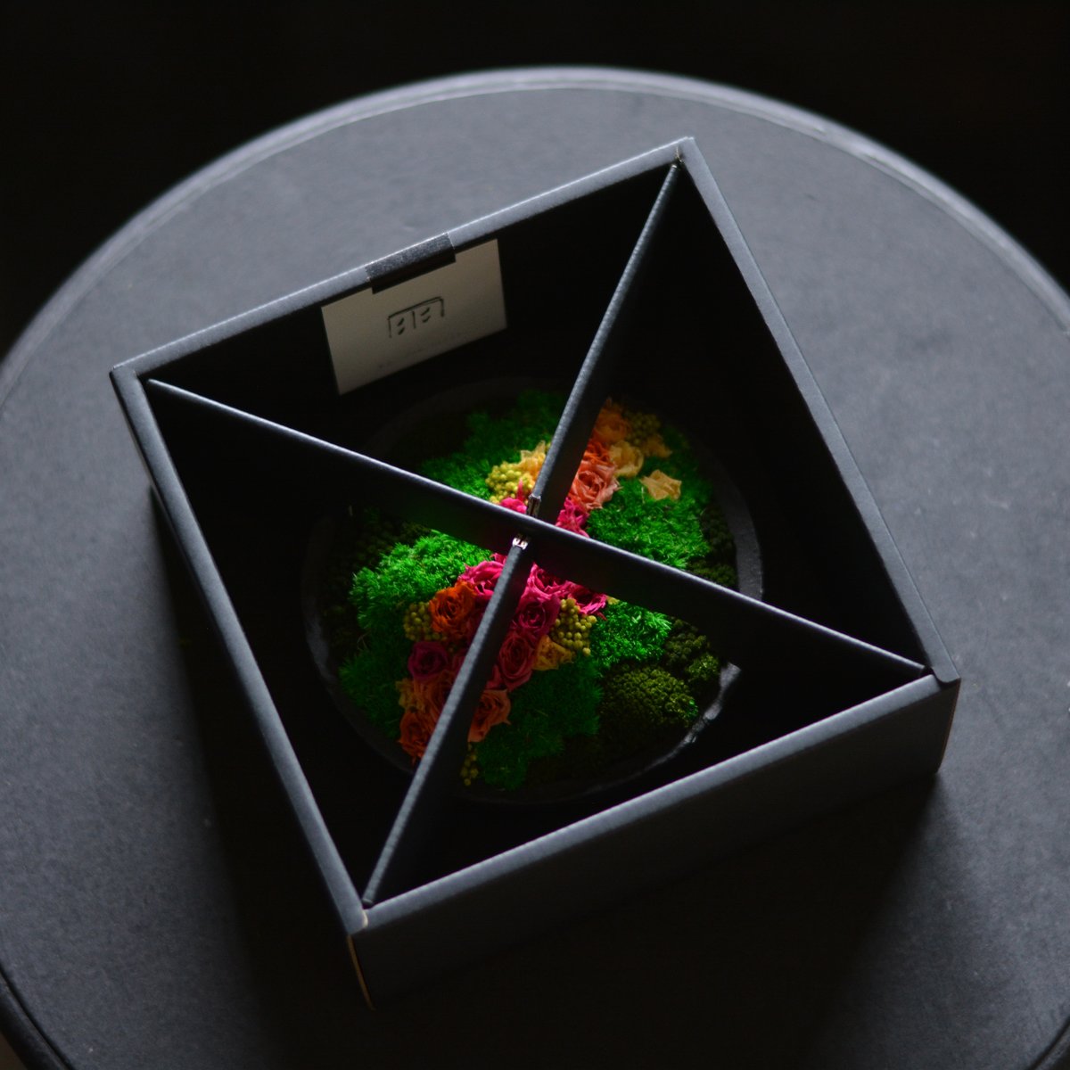 Tokiyawa KAMEHIKOWORKS 山のプリザーブドフラワー一輪挿し 藤の一輪挿し 水替え不要!!ガラス器アレンジ アートフラワー SEASON