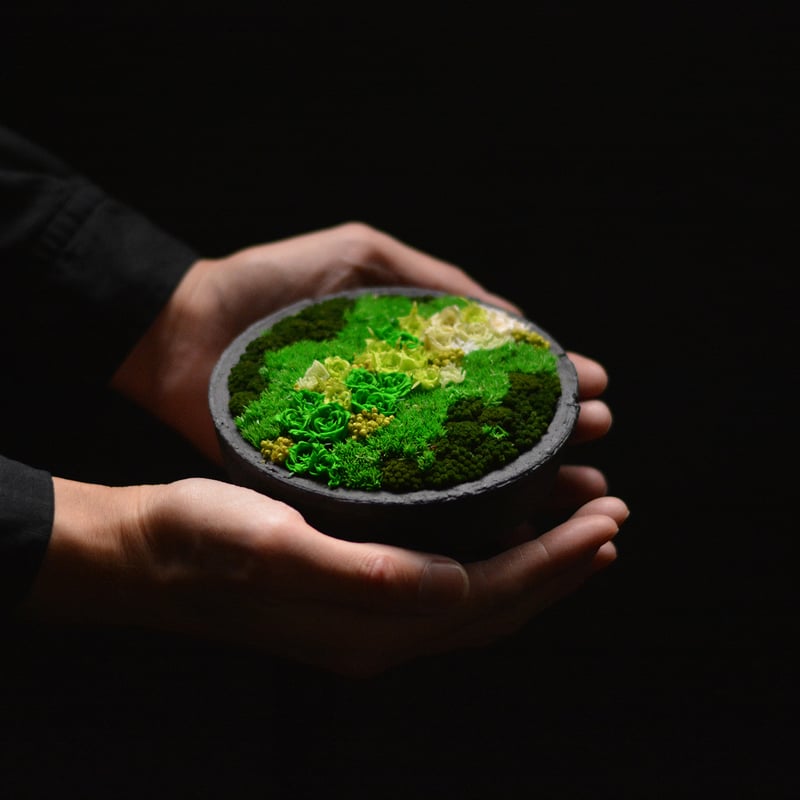 花山_ときわ山(プリザーブドフラワー) | 雨 / ame art products 花山_ときわ山(プリザーブドフラワー) | 雨 / ame art products