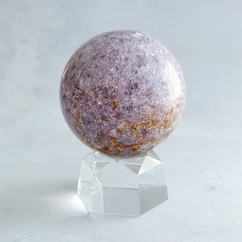 高品質 アルーシャサンストーン♡スモーキー♡トルマリン共生スフィアNo2192 台座付き】サンストーン スモーキークォーツ？共生 スフィア - メルカリ