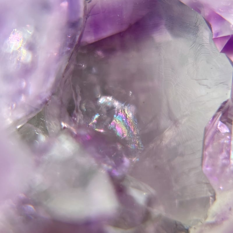 虹入り】アメシスト&アゲート ジオードタワー(A) | NEROLI CRYSTAL